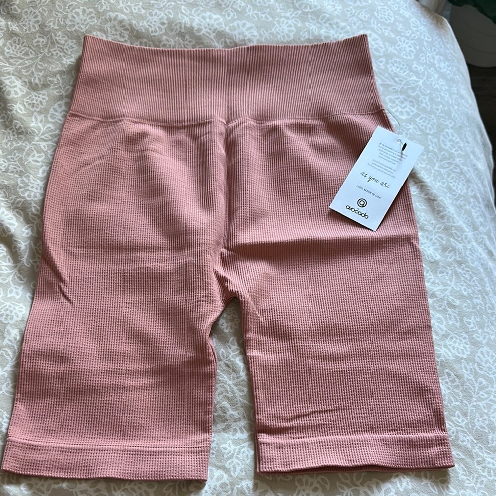 Dusty Rose Yoga/Activewear Shorts High Waist Stretch